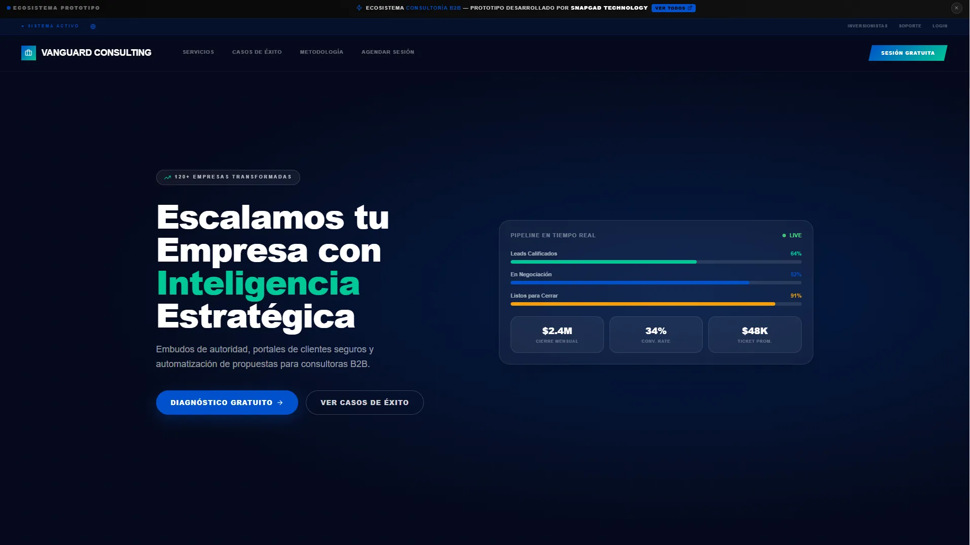 Previsualización de Snap Business: Consultoría de Élite